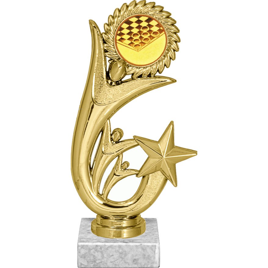 фигурка №578-1158 (шашки, высота 17 см (фигурка, жетон для вклейки плюс цоколь и крепёж)) (размер табличек: 45x15 мм) фигурка №578-1158 (шашки, высота 17 см (фигурка, жетон для вклейки плюс цоколь и крепёж)) (размер табличек: 45x15 мм)