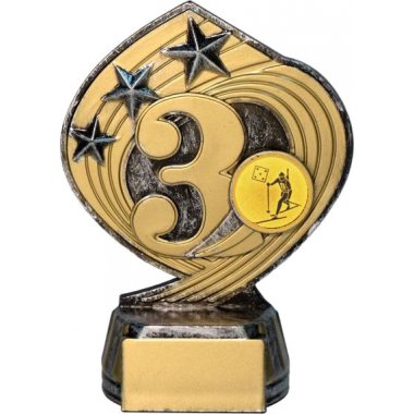 Фигурка №579-243 (Биатлон, высота 14 см (Фигурка плюс жетон для вклейки)) (Размер табличек: 45x20 мм)
