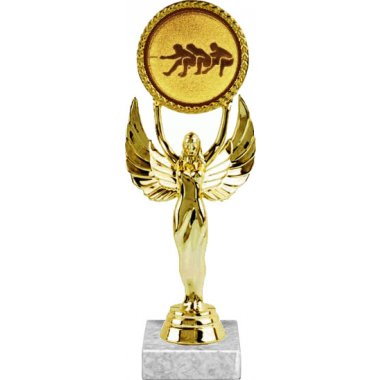 Фигурка №581-33 (Перетягивание каната, высота 20 см (Фигурка, жетон для вклейки плюс цоколь и крепёж))