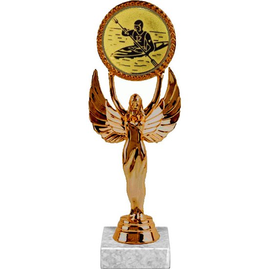 фигурка №583-33 (гребля на байдарке, высота 20 см (фигурка, жетон для вклейки плюс цоколь и крепёж)) фигурка №583-33 (гребля на байдарке, высота 20 см (фигурка, жетон для вклейки плюс цоколь и крепёж))