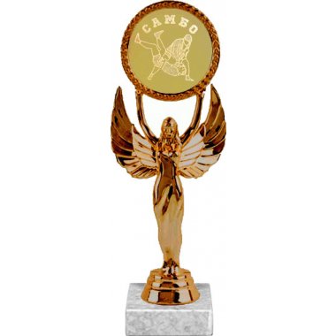 Фигурка №584-33 (Самбо, высота 20 см (Фигурка, жетон для вклейки плюс цоколь и крепёж))