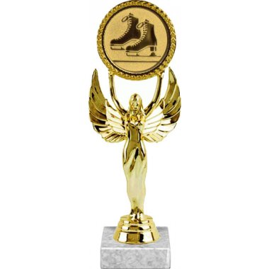 Фигурка №588-33 (Фигурное катание, высота 20 см (Фигурка, жетон для вклейки плюс цоколь и крепёж))