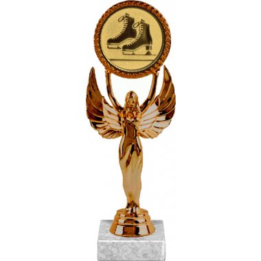 Фигурка №588-33 (Фигурное катание, высота 20 см (Фигурка, жетон для вклейки плюс цоколь и крепёж))