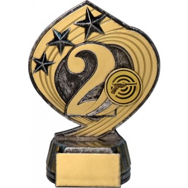 Фигурка №60-243 (Стрельба из пистолета, высота 14 см (Фигурка плюс жетон для вклейки)) (Размер табличек: 45x20 мм)