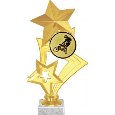 Фигурка №612-817 (BMX, высота 23 см (Фигурка, жетон для вклейки плюс цоколь и крепёж))