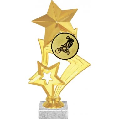 Фигурка №612-817 (BMX, высота 21 см (Фигурка, жетон для вклейки плюс цоколь и крепёж))