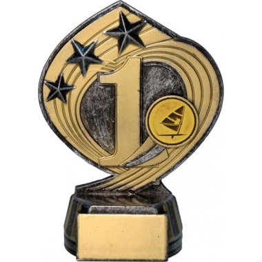 Фигурка №65-243 (Виндсёрфинг, высота 14 см (Фигурка плюс жетон для вклейки)) (Размер табличек: 45x20 мм)