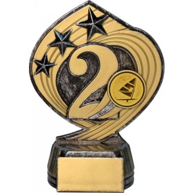 Фигурка №65-243 (Виндсёрфинг, высота 14 см (Фигурка плюс жетон для вклейки)) (Размер табличек: 45x20 мм)