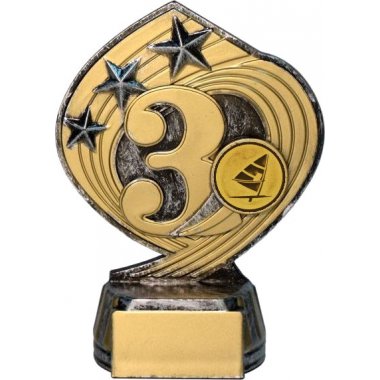Фигурка №65-243 (Виндсёрфинг, высота 14 см (Фигурка плюс жетон для вклейки)) (Размер табличек: 45x20 мм)