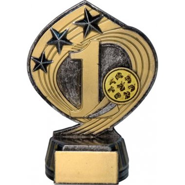 Фигурка №69-243 (Выставки собак (собаководство), высота 14 см (Фигурка плюс жетон для вклейки)) (Размер табличек: 45x20 мм)