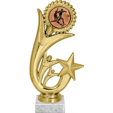 Фигурка №74-1158 (Футбол, высота 20 см (Фигурка, жетон для вклейки плюс цоколь и крепёж))