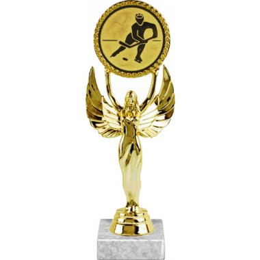 Фигурка №75-33 (Хоккей, высота 20 см (Фигурка, жетон для вклейки плюс цоколь и крепёж))