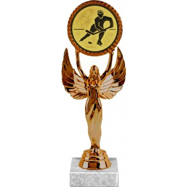 Фигурка №75-33 (Хоккей, высота 20 см (Фигурка, жетон для вклейки плюс цоколь и крепёж))