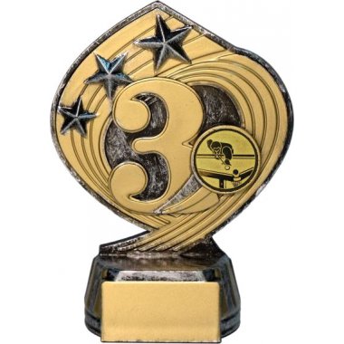 Фигурка №77-243 (Бильярд, высота 14 см (Фигурка плюс жетон для вклейки)) (Размер табличек: 45x20 мм)