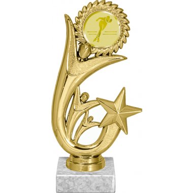 Фигурка №773-1158 (Конькобежный спорт, высота 17 см (Фигурка, жетон для вклейки плюс цоколь и крепёж))