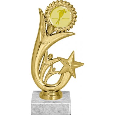 Фигурка №773-1158 (Конькобежный спорт, высота 15 см (Фигурка, жетон для вклейки плюс цоколь и крепёж))