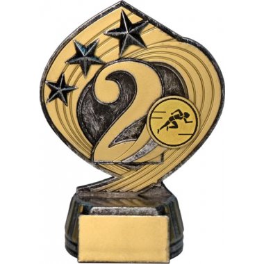 Фигурка №78-243 (Бег, высота 14 см (Фигурка плюс жетон для вклейки)) (Размер табличек: 45x20 мм)