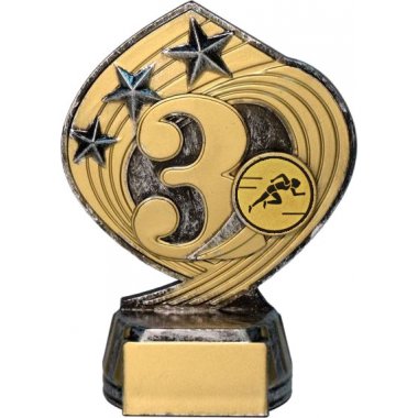 Фигурка №78-243 (Бег, высота 14 см (Фигурка плюс жетон для вклейки)) (Размер табличек: 45x20 мм)
