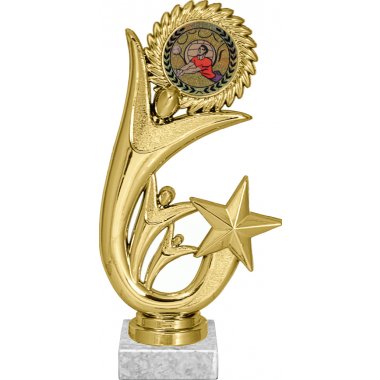 Фигурка №92-1158 (Волейбол, высота 20 см (Фигурка, жетон для вклейки плюс цоколь и крепёж))
