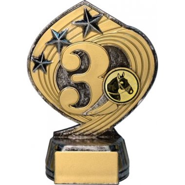 Фигурка №956-243 (Конный спорт, высота 14 см (Фигурка плюс жетон для вклейки)) (Размер табличек: 45x20 мм)