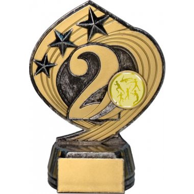 Фигурка №980-243 (Лёгкая атлетика, высота 14 см (Фигурка плюс жетон для вклейки)) (Размер табличек: 45x20 мм)