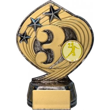 Фигурка №981-243 (Гандбол, высота 14 см (Фигурка плюс жетон для вклейки)) (Размер табличек: 45x20 мм)