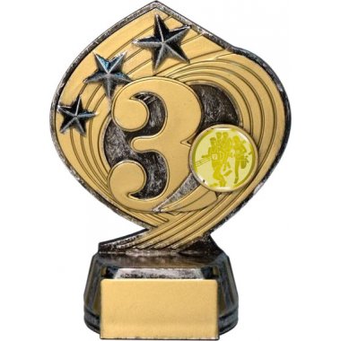 Фигурка №995-243 (Бег, высота 14 см (Фигурка плюс жетон для вклейки)) (Размер табличек: 45x20 мм)