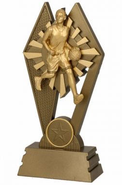 Фигурка №404 (Баскетбол, высота 17 см, пластик, размер таблички 60x25 мм, размер вставки по шаблону)