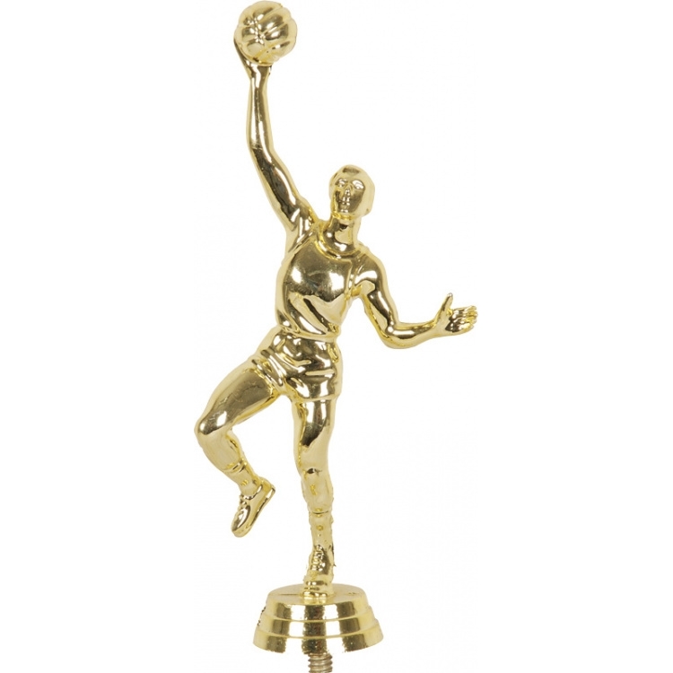 Фигурка №1074 (Баскетбол, высота 15 см, цвет золото, пластик)