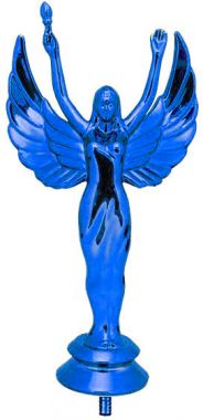 Фигурка №1431 (Ника, высота 14 см, цвет синий, пластик)