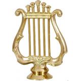 Золотая Лира высота 10 см F144. Награда для вручения музыкантам и ученикам музыкальных школ