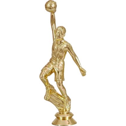 Фигурка №606 (Баскетбол, высота 17 см, цвет золото, пластик)