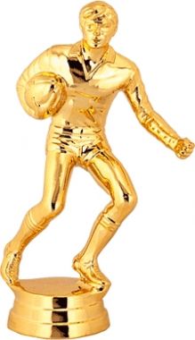 Фигурка №842 (Регби, высота 11,4 см, цвет золото, пластик)