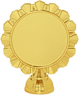 Фигурка №399 (Высота 9 см, цвет золото, пластик, диаметр вставки 50 мм)