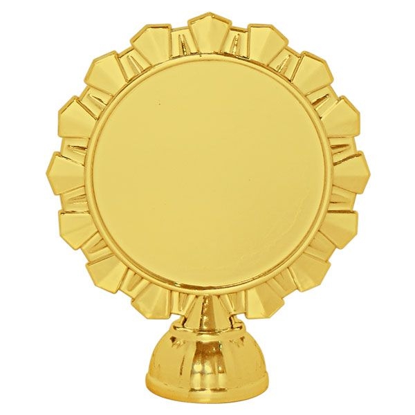 Фигурка №399 (Высота 9 см, цвет золото, пластик, диаметр вставки 50 мм)