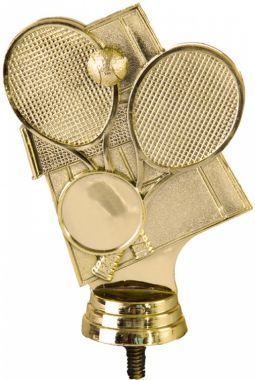 Фигурка №837 (Большой теннис, высота 10,8 см, цвет золото, пластик, размер вставки по шаблону)