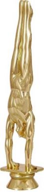Фигурка №123 (Спортивная гимнастика, высота 15 см, цвет золото, пластик)