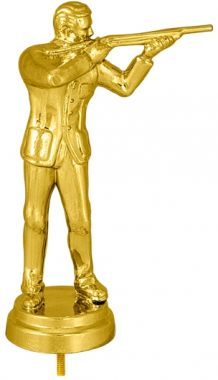 Фигурка №1424 (Пулевая стрельба, высота 10 см, цвет золото, пластик)