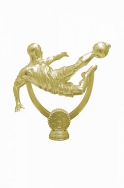 Фигурка №1496 (Футбол, высота 13,5 см, цвет золото, пластик)