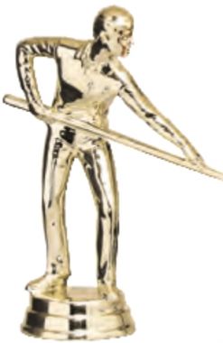 Фигурка №974 (Бильярд, высота 10,5 см, цвет золото, пластик)