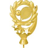 Фигурка №1417 (Большой теннис, высота 14 см, цвет золото, пластик)