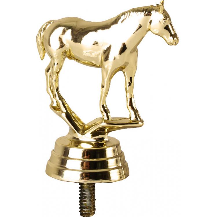 Фигурка №1103 (Конный спорт, высота 7 см, цвет золото, пластик)