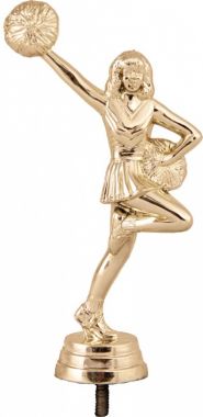 Фигурка №1164 (Черлидинг, высота 14 см, цвет золото, пластик)