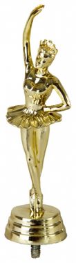 Фигурка №838 (Танцы, высота 17 см, цвет золото, пластик)