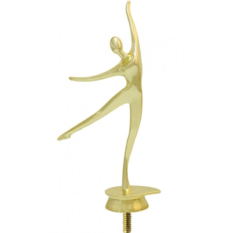 Фигурка №776 (Танцы, высота 17 см, цвет золото, пластик)