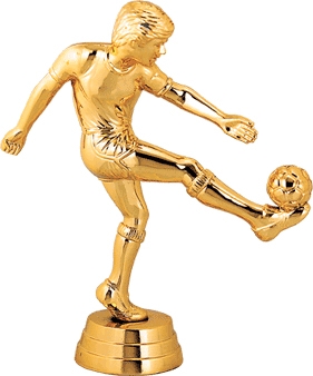 Фигурка №925 (Футбол, высота 12,7 см, цвет золото, пластик)