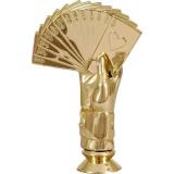 Карты покер высота 12 см F45, сувенирная золотая пластиковая фигурка для награждения «Карточные игры»