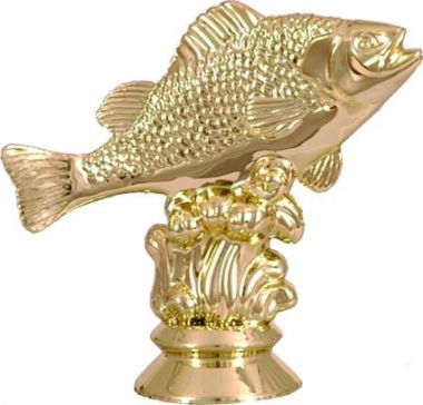 Фигурка №678 (Рыболовство, высота 8 см, цвет золото, пластик)
