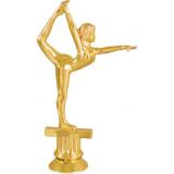 Гимнастка высота 14,5 см F202. Фигурка наградная «Художественная/спортивная гимнастика» золотого цвета