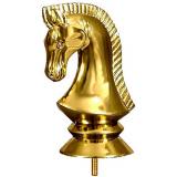 Золотой конь высота 7 см F164. Интересная статуэтка для награждения и по конному спорту или по шахматам!